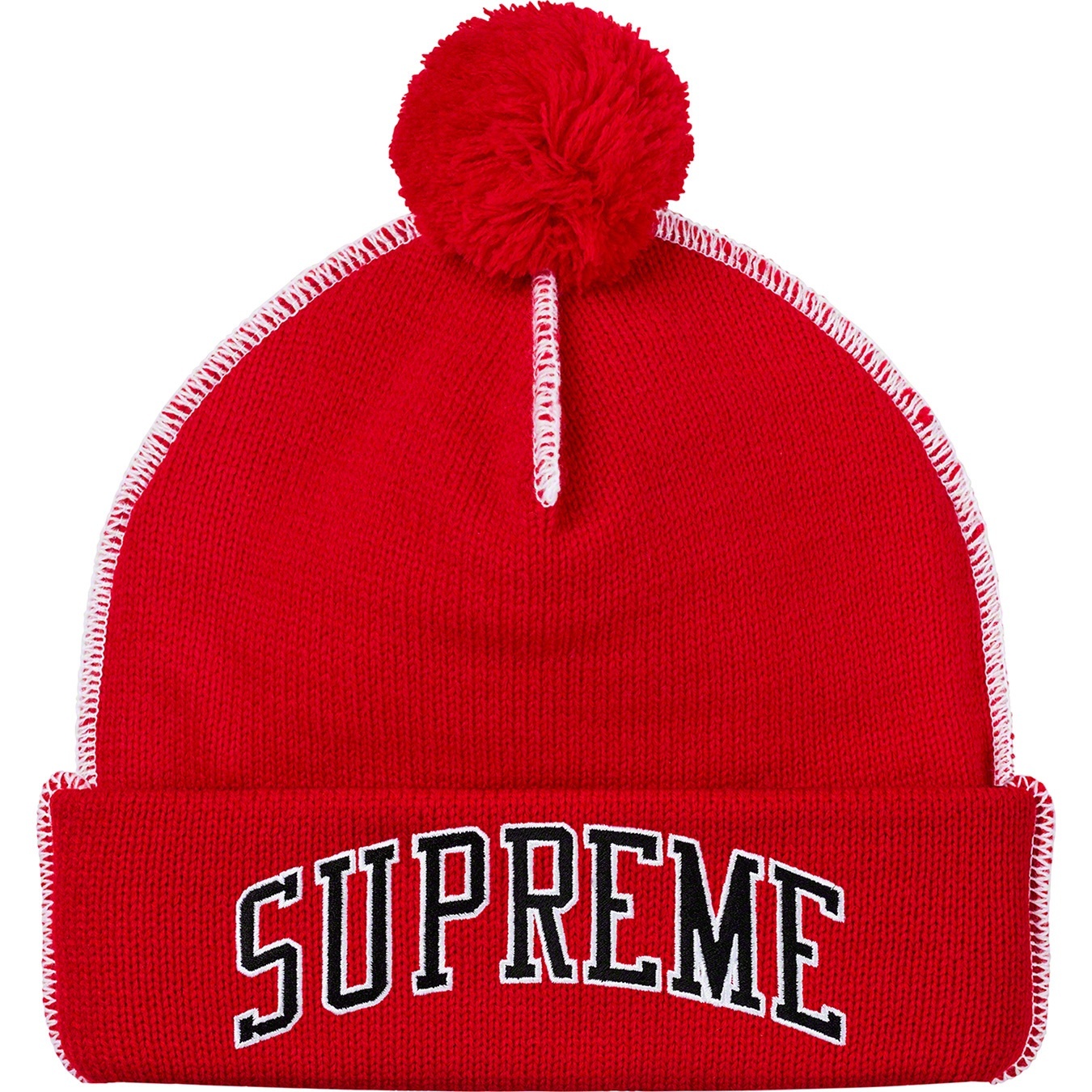 Contrast Stitch Beanie view 6